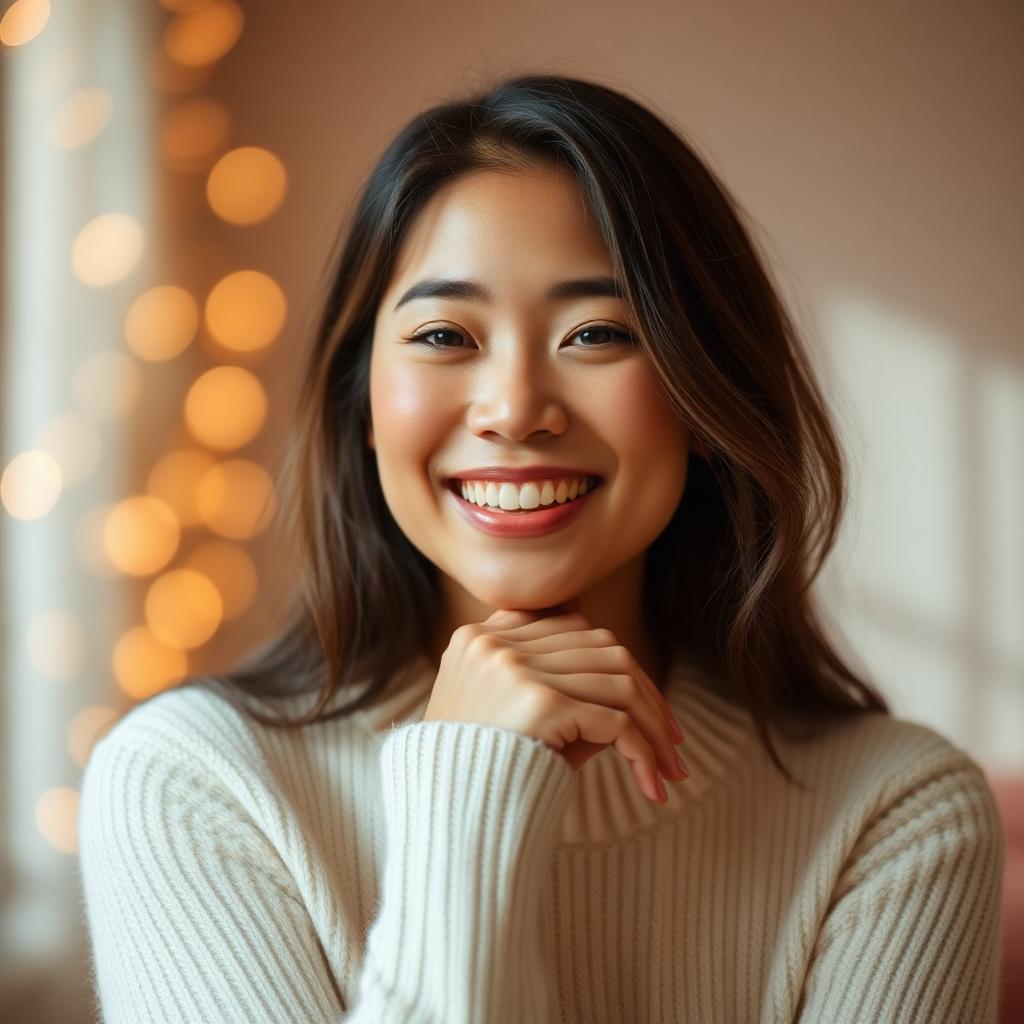 Woman finding calm in her healing season